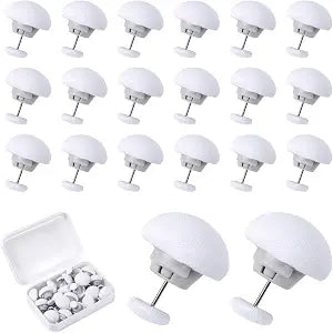 20pcs Duvet Pin Duvet Clips, Double Sided Mushroom Comforter Snaps Holder, One Key to Open Duvet Corner Cover Clips, Anti-Slip Button Fasteners for Curtains Cushions Quilts Hold Bedding Accessories