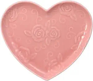 Pfaltzgraff Tea Rose Pink Heart Shaped Plate