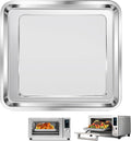 GWY Air Fryer Baking Pan for Nuwave Bravo 21 Qt Air Fryer Toaster Oven, 11.2'' x 10.5'' Air Fryer Grill Pan Grill Plate Crisper Plate Rack Replacement Parts Accessories Tray, Stainless Steel