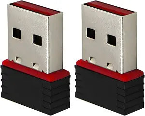 2 Pack 150Mbps Free Driver Wireless USB WiFi Adapter, Eiszuso Single Band 2.4GHz, Compatible with Windows 10 No Driver Required