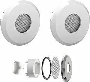 Bathroom Sink Overflow Cover: 2Pcs White Drain Hole Trim Ring