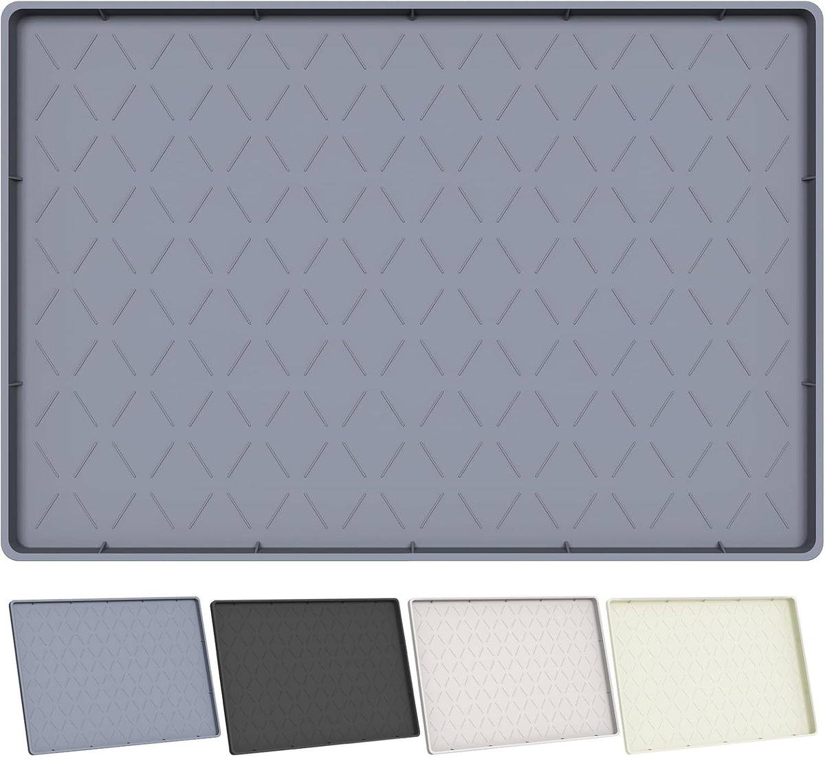 Extra Thick Under Sink Mat 34" x 22", Waterproof with Raised Edge