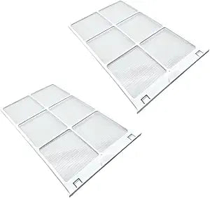 WJ85X21746 Air Filter Replacement Parts for Room Air Conditioner Compatible with AHQ06LYW1,AHQ06LYQ1,AHR05LWQ2,AHR05LWQ2,Replaces A0010209471,AP6280063,White(2 Packs)