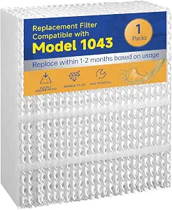 EP9800 1043 Super Wick Humidifier Replacement Filter Evaporative for AIRCARE EP9700 EP9500 SS390DWHT 821000 826000 826800 Bemis Space Saver 800 Series Essick Air EP9R-Series 1 Pack