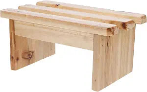 HEALLILY Multipurpose Footrest Stool Non-Slip Bath Leg Rest and Sauna Footstool for Living Room Bathroom and Bedroom Use Design and Sturdy
