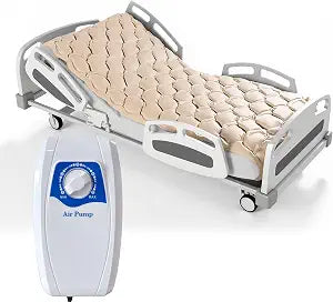 Alternating Air Pressure Mattress with Electric Pump, Beds Bubble Pad Cushion for Bed Sore Prevention and Pressure Ulcer Relief, Hospital & Home Use Medical Bed Mattress Topper