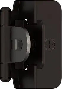Amerock 1 Pair 1/2" Overlay Oil-Rubbed Bronze Demountable Cabinet Hinge