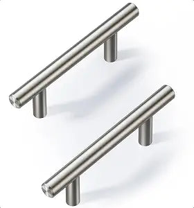 Veise Cabinet Handles 30 Pack, 5" Length, 3" Hole Center, Brushed Nickel