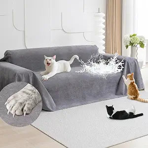 Loiion Cat Scratch Proof Furniture Protector Waterproof Sofa Cover 118"x71"
