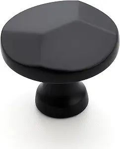 Ravinte Matte Black Round Cabinet Hardware Knobs,Zinc Knobs,25 Pack