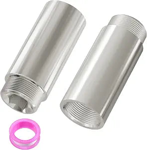 2PCS Shower Head Extension Arm, G1/2 Male-Female, 40mm, 304 SS