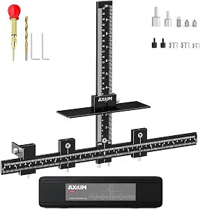 AXIUM Cabinet Hardware Jig, Adjustable Aluminum Template Tool