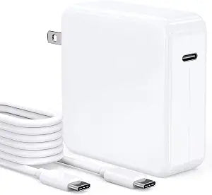 Mac Book 87W USB C Fast Charging Laptop Charger AC Adapter Replacement for 13 14 15-inch Mac Book Pro models introduced in 2016 or later,for MacBook Air After 2018, USB C to C Power Cord Supply