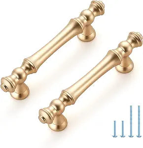 JOY DECOR Gold Cabinet Handles, Drawer Pulls, 3 Inch, 10 Pack