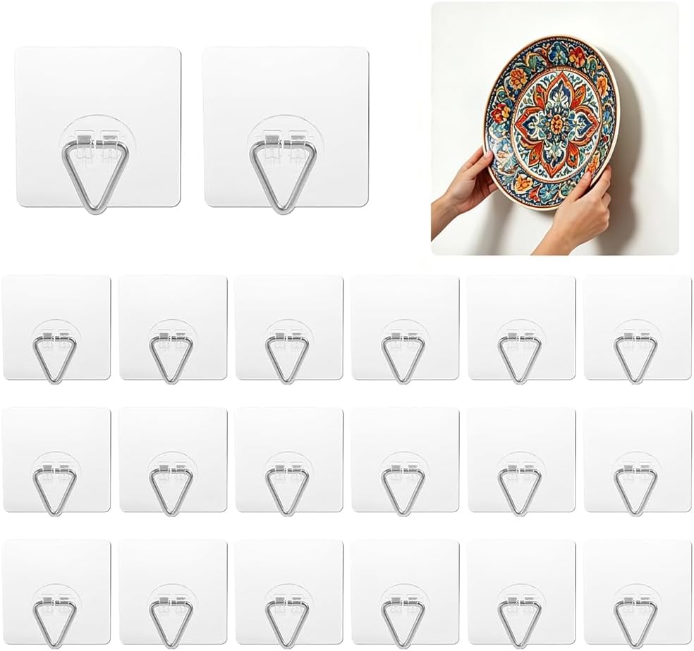 Wall Plate Hangers for Display, Ideal for Hanging Artwork (20)