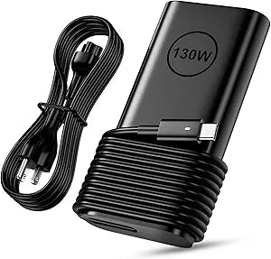 Replacement for Dell 130W Laptop Charger USB C Slim Adapter - Precision 5560 3560 5540 5570 5550 3561 5510 5520 XPS 17 15 7590 9700 9500 9510 Latitude 7410 7310 7210 Type C Computer AC Power Cord 6ft