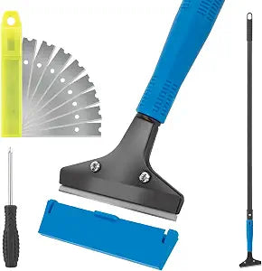 KeFanta Floor Scraper, 4" Wide Heavy Duty Razor Blade Scraper Tool, 45.7"
