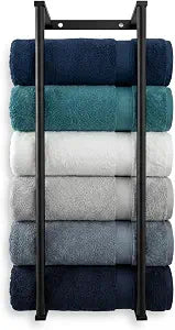 Bathroom Towel Storage Rack,Brushed Silver Stainless Steels Towel Racks for Bathroom,28 Inch Towel Rack Wall Mounted,Simple Small Organizers and Storage for Bathroom Bathroom Shelves for Wall
