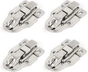 BfyBest Wood Box Toolbox Cabinet Metal Spring Loaded Latches Catch Toggle Hasp (Pack of 4)