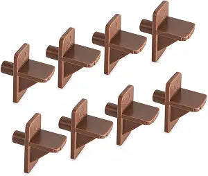 Prime-Line U 10137 Shelf Support Pegs 1/2 In. Width x 1 In. Length x 1/4 In. Diameter (8 Pack)