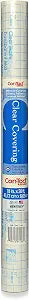 Con-Tact Brand Creative Clear Covering, Versatile and Self-Adhesive Shelf Liner, Semi-Transparent Privacy Film, Protective Clear Vinyl, 18'' x 20', Clear Matte