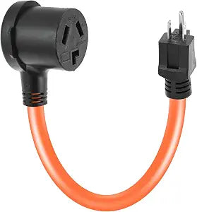 NEMA 5-15P to 10-30R Dryer Adapter Cord, 1.5FT