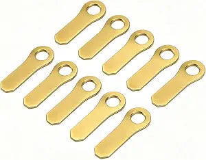 Brass Handy Hangers for Stained Glass, 10PK U-Channel Frame Hangers