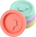 ORIGINAL CREATOR - FlipFitâ„¢ Silicone Mason Jar Lids with Straw Hole - Dual-Fit Regular Mouth & Wide Mouth Mason Jars Ball, Kerr, Mainstays - Drinking Lids with Straw Hole - Plastic-Free