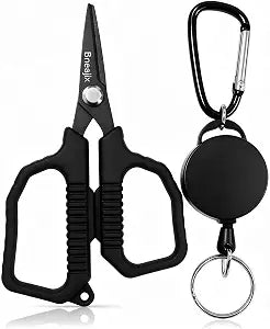 4.5" Fishing Scissors, PTFE-Coated Stainless Steel Line Cutter
