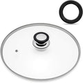 Tempered Glass Lid with Heat Resistant Handle,9.5"/24cm, Clear