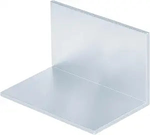 2 Pack Aluminum Alloy L Angle Bracket, 6" x 3-1/2" x 3-1/2" Corner Braces