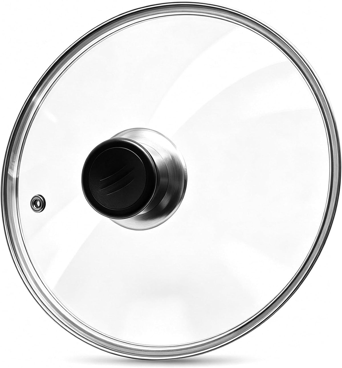 Glass Lid for Frying Pan Tempered Glass Pot Lid with Stainless Steel Rim for 8 Inch Frying Pan Wok Pot Skillet (8 Inch)