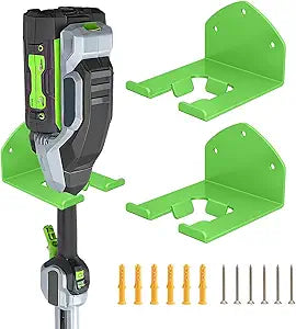 Power Tool Organizer Wall Mount, Lawn Tool Storage Rack for Weed Eater, Trimmer Rack for E.GO Power+ String Trimmer, Battery Powered 2 Pack