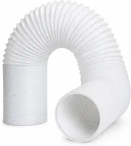 APACALI 5.1 Inch Portable AC Hose, 80 Inch Anti-Clockwise Portable Air Conditioner Exhaust Hose, Flexible Replacement AC Vent Hose for Portable AC Units, Fits LG, Haier, Delonghi