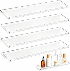 4 Pack 13.25 x 2.99 x 0.31 inches Medicine Cabinet Shelves
