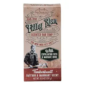 San Francisco Soap Company Filthy Man Bar, Timberbeast Saffron and Mahogany