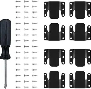 NEWHOOK 8Pc Sectional Sofa Connectors, Metal Interlocking Brackets for Sofa