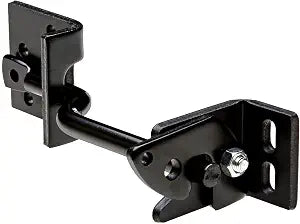 National Hardware Adjust-O-Matic Gate Latch V23A, 8in, Black Steel, Heavy Duty
