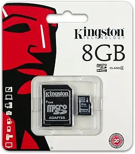 Kingston 8GB Class 4 MicroSDHC Card Flash Memory with SD Adapter SDC4/8GB