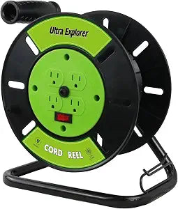 Heavy Duty Extension Cord Storage with 4 Grounded Outlets