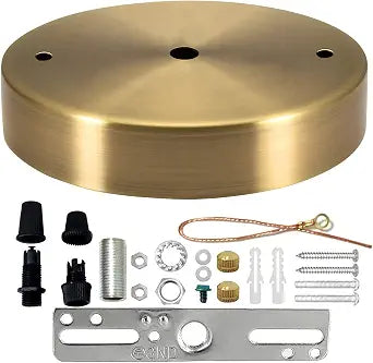 Pendant Light Canopy Kit, 4.7" UL Vintage Chandelier Light Plate