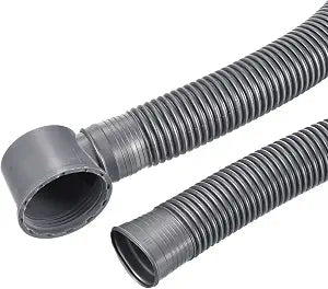 MECCANIXITY Bathtub Drain Pipe Expandable Waste Drain 100cm Tubing Flexible Drainage Hose for Bathroom Shower, Grey Pack of 1