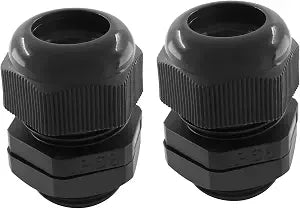 2 Pcs 1-1/4 Inch NPT Cable Glands, Black