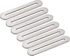 Xiaoyztan 3.5 Inch Stainless Flat Bracket Adjustable Support 6 Pcs