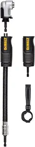 DEWALT Right Angle Drill Attachment, 12 in 90 Degree Drill Adapter, Compact 4-in-1 Modular FLEXTORQ Impact Ready Straight Flexible Shaft (DWAMRASETFT)