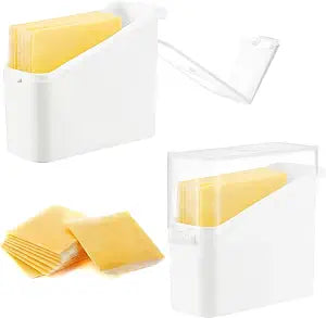 Sliced Cheese Container for Fridge, 2 Pack