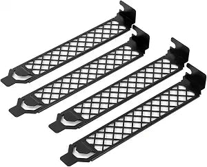 Silverstone Technology AEROSLOTS Gen2 4-Pack Vented Expansion Slot Covers, Black, SST-AEROSLOTS2B