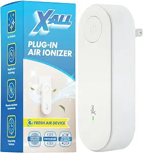 X-All Air Ionizer - Plug-In Ionizer for Bedroom, Home, Office - Freshens Air from Pets, Cooking, Trash, and Smoke