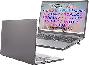 mCover Case Compatible ONLY for 2022-2024 15" Lenovo IdeaPad 1 Series (15ADA7 / 15AMN7 / 15ALC7 / 15IAU7 / 15IGL7 / 15IJL7 / 15IRU7) Windows Laptops (NOT Fitting Any Other Models)- Black