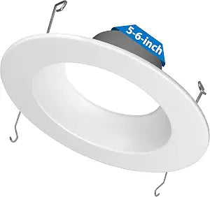 DCR Select LED Can Lights 4000K, White - 800 Lumens Retrofit LED Recessed Lighting 6 Inch or 5 Inch Housing Fit - 54,000+ Hour Lifetime, Energy Efficient & Dimmable by NICOR Lighting